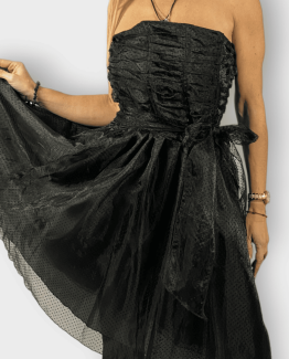 vestido fiesta palabra de honor