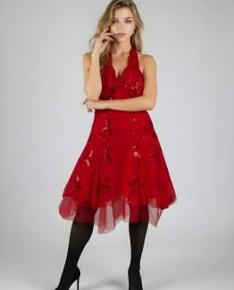 Vestido de tul con lentejuelas