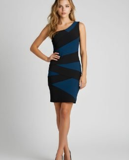 Vestido entallado asimétrico