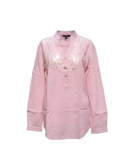 Camiseta con encaje