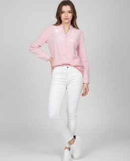 Camiseta con encaje