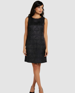Vestido estampado con textura