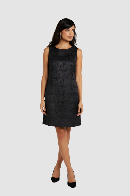 Vestido estampado con textura