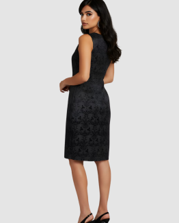 Vestido estampado con textura