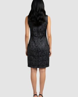 Vestido estampado con textura