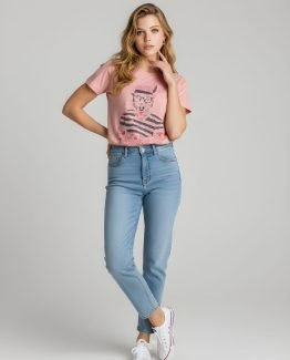 Camiseta estampada de manga corta