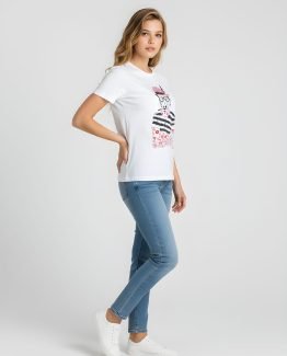 Camiseta estampada de manga corta