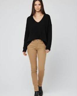 pantalón brocado mujer
