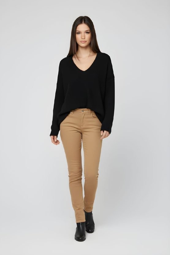 pantalón brocado mujer
