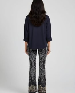 Pantalón flare estampado