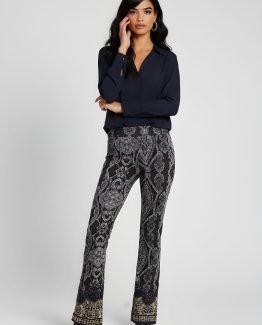 Pantalón flare estampado