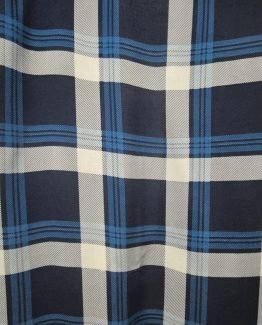 Chaqueta fina tipo kimono estampada de cuadros