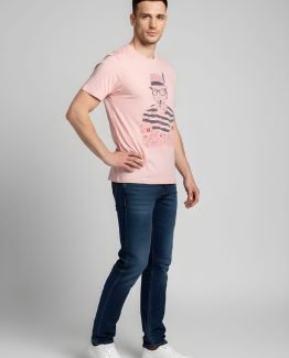 Camiseta de algodón estampada