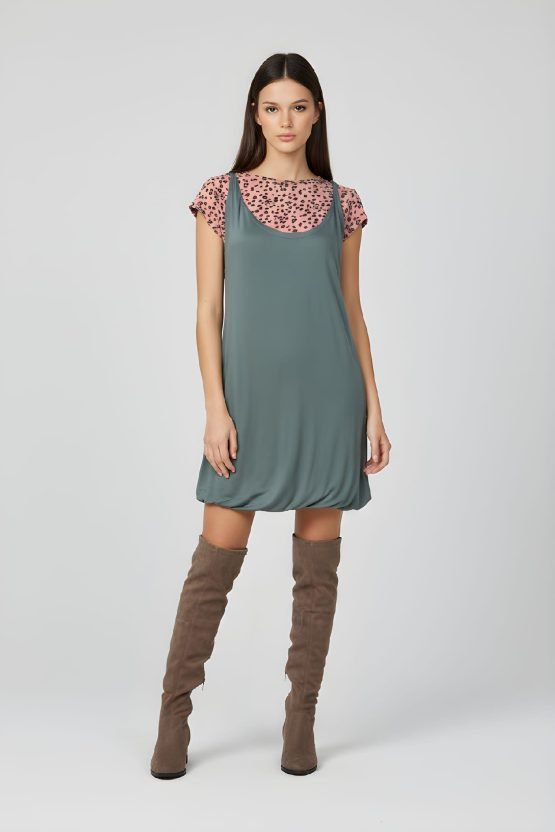 Vestido efecto dos en uno