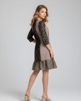 Vestido combinado
