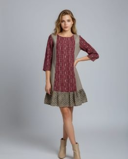 Vestido combinado