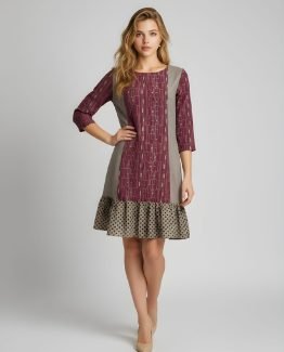 Vestido combinado