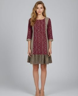 Vestido combinado