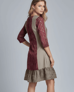 Vestido combinado
