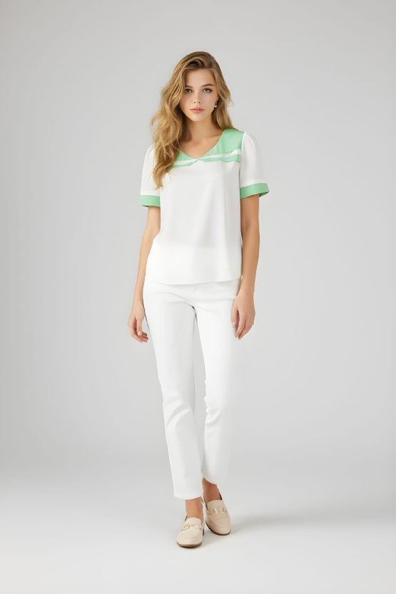 Blusa combinada
