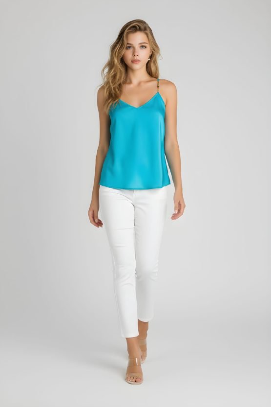 Blusa fluida de tirantes