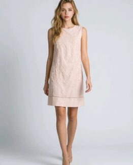 Vestido bordado de algodón