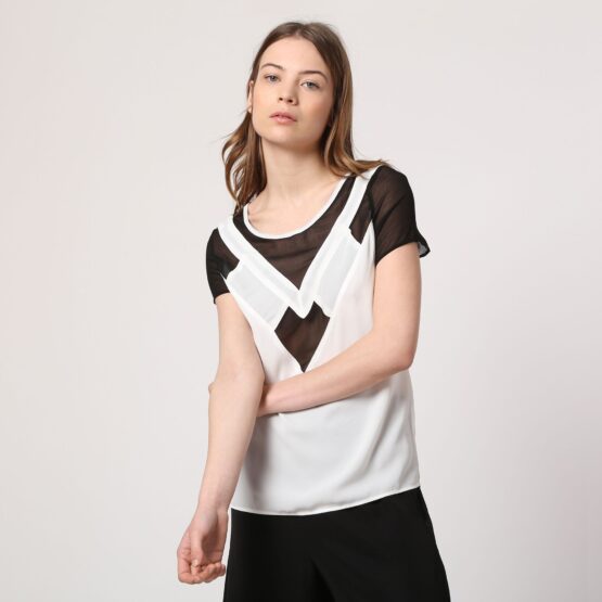 Blusa combinada