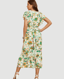 Vestido largo de flores