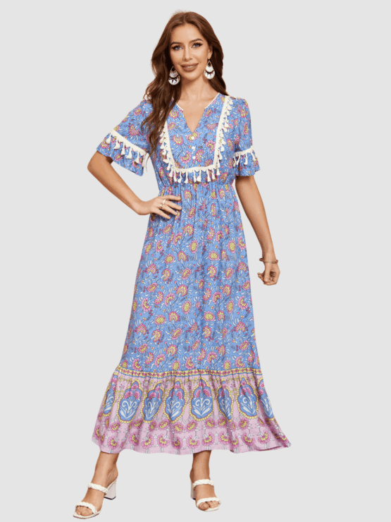 Vestido estampado de flores