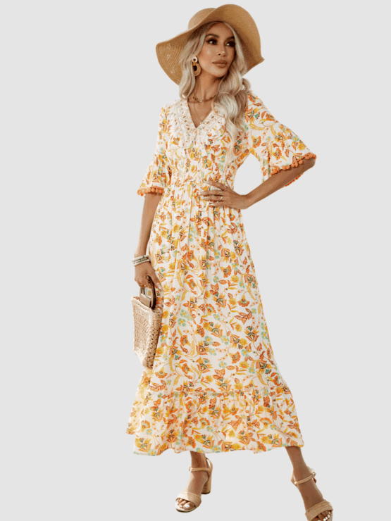 Vestido estampado de flores