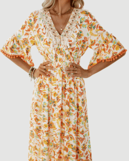 Vestido estampado de flores