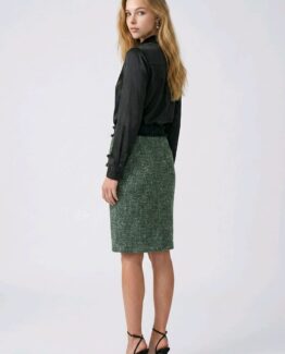 Falda tejido tweed