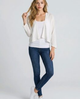 Chaqueta fluida bordada