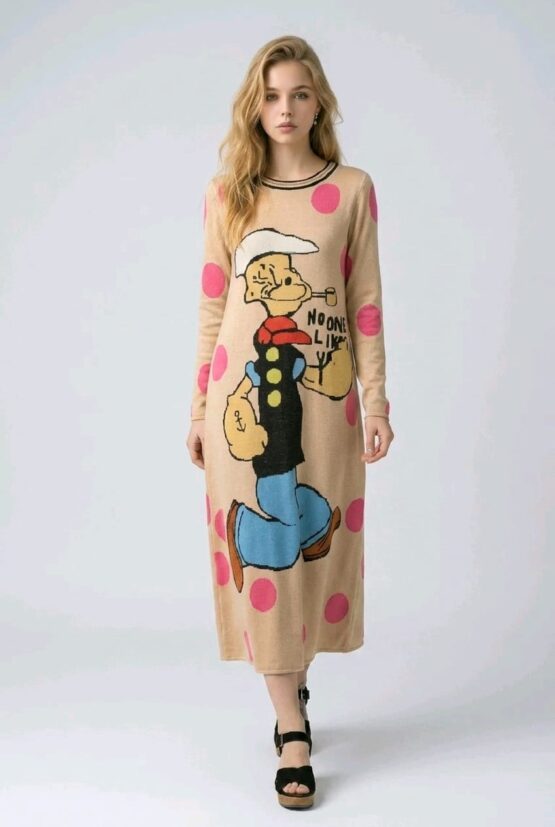 Vestido largo estampado