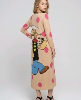 Vestido largo estampado