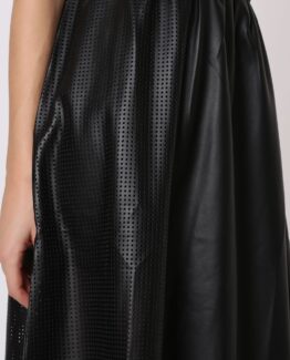 Falda midi efecto pie