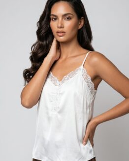 Blusa satinada de tirantes