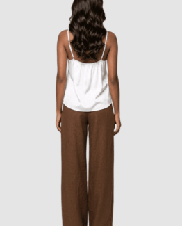 Blusa satinada de tirantes