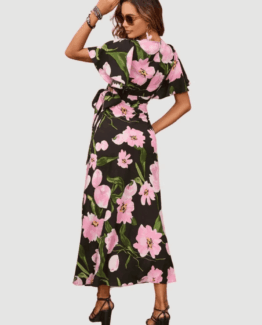 Vestido largo estampado