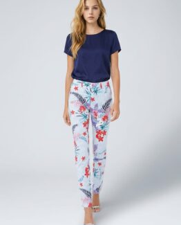 Pantalón estampado de rayas