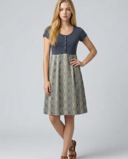 Vestido combinado