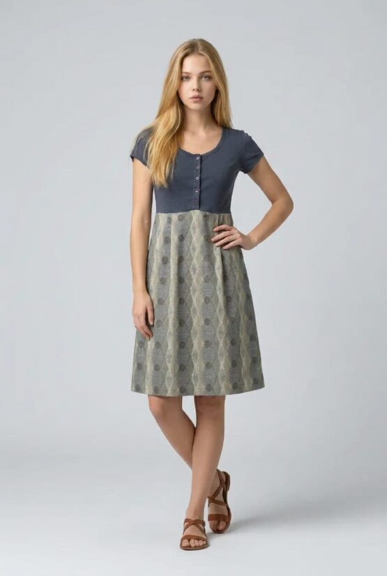 Vestido combinado