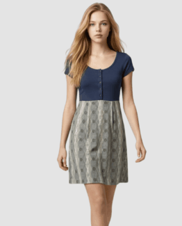 Vestido combinado