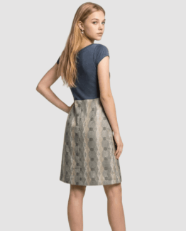 Vestido combinado
