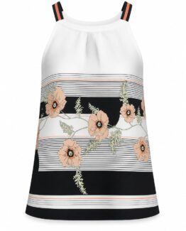 Blusa estampada de tirantes