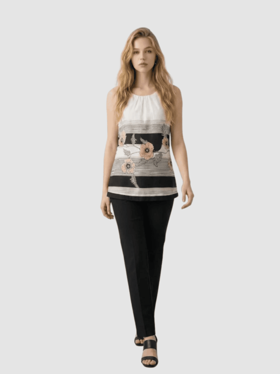 Blusa estampada de tirantes