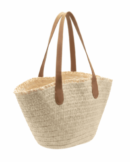 Bolso capazo de rafia