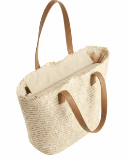 Bolso capazo de rafia