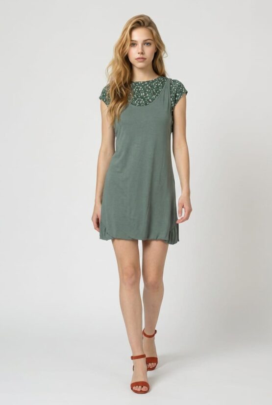 Vestido efecto dos en uno