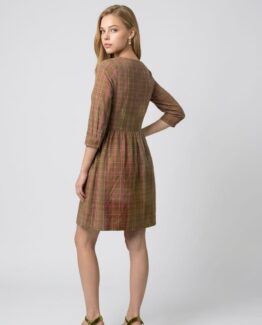 vestido de cuadros mujer